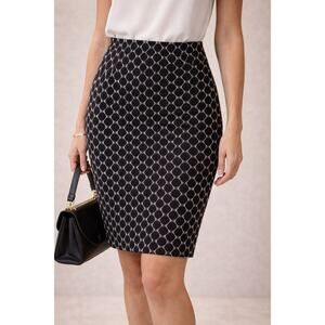 Elle Womens Pencil Skirt Size M Classic Office Career Style